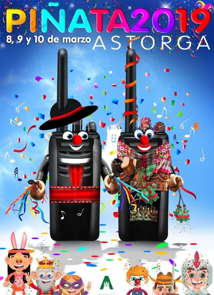 Cartel Piñata de Astorga 2019, el mejor carnaval de León