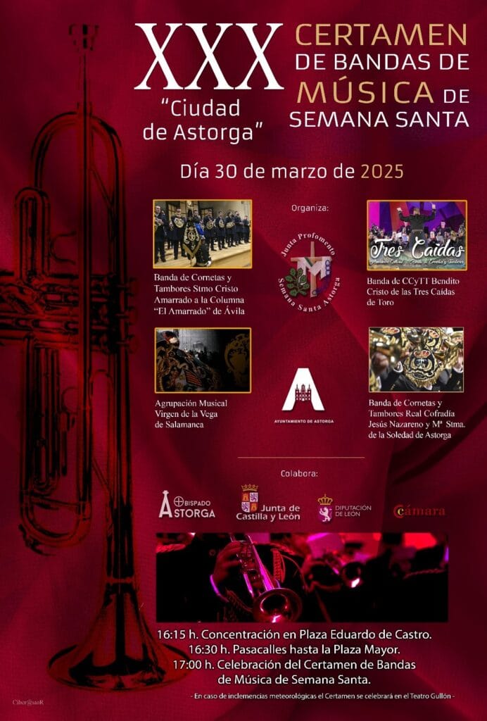 XXX Certamen de bandas de música de Semana Santa "Ciudad de Astorga"